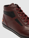 Lace-up Ankle Boots ILUX729SOF DK. RED/BLACK